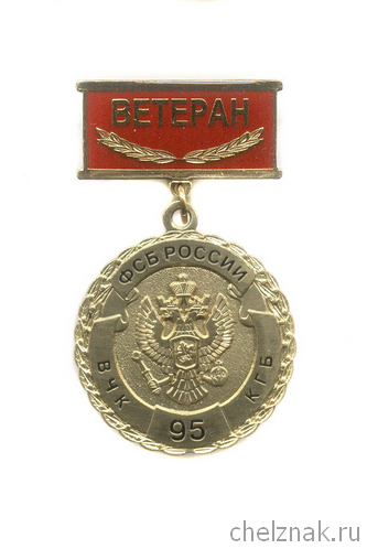 Медаль «Ветеран. 95 лет ФСБ России»