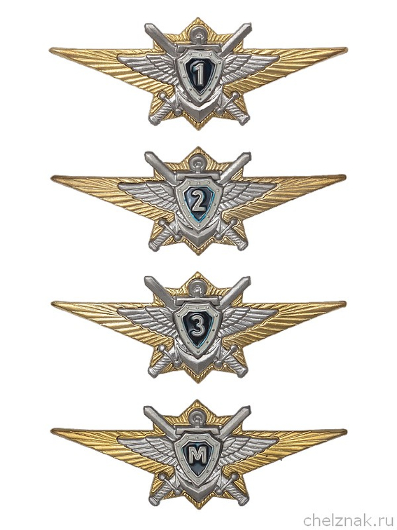 Знак классности ВС РФ, офицерский состав, нового образца