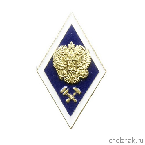 Знак «Об окончании технического ВУЗа» с накладным орлом