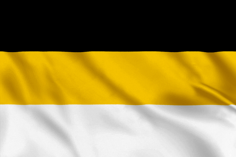 Лицевая сторона награды Правительственный и Династический Флаг Российской Империи