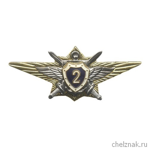 Нагрудный знак МО России «Классный специалист» II класса старого образца