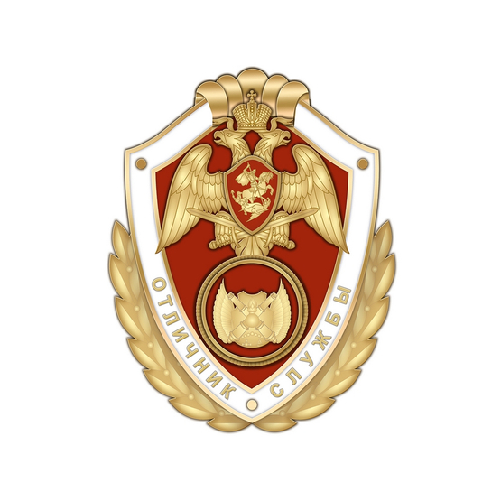 Нагрудный знак Росгвардии «Отличник службы в воинских частях (подразделениях) технического обеспечения»