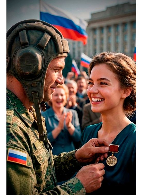 Медаль «Жене танкиста» с бланком удостоверения, дополнительное фото 3
