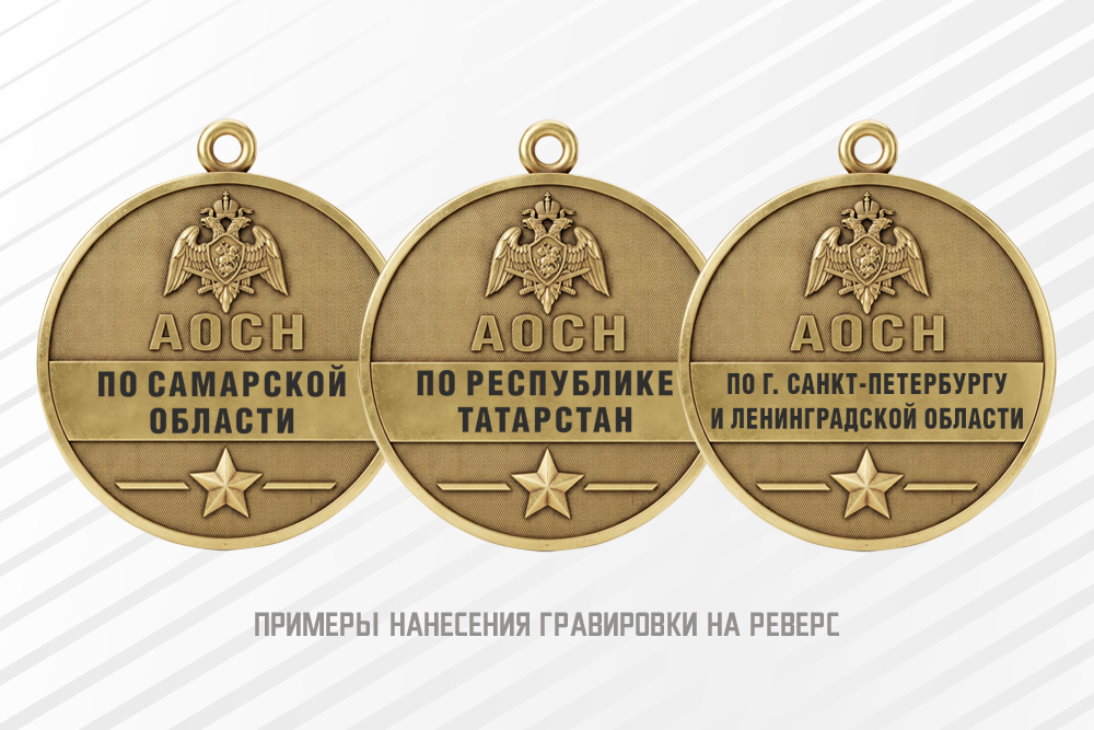 Медаль юбилейная «20 лет АОСН Росгвардии» с бланком удостоверения, дополнительное фото 1