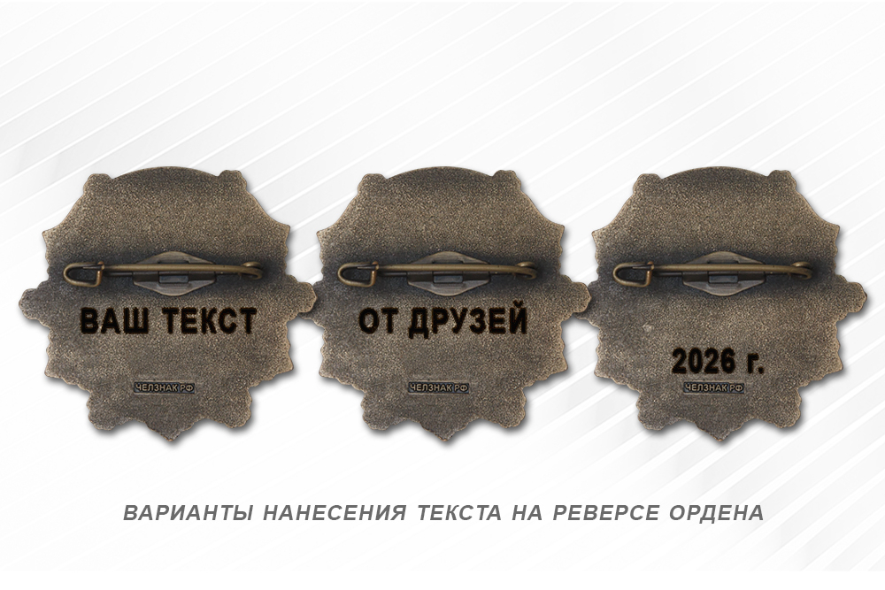 Орден Сутулого «Бремя победы несём на плечах» с бланком удостоверения