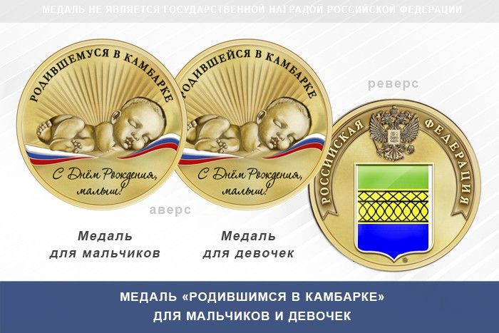 Медаль «Родившимся в Камбарке»
