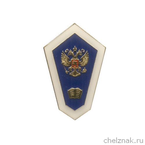 Нагрудный знак (ромб)«Об окончании гуманитарного ССУЗа»(винт)