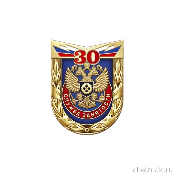 Знак «30 лет государственной службе занятости населения»
