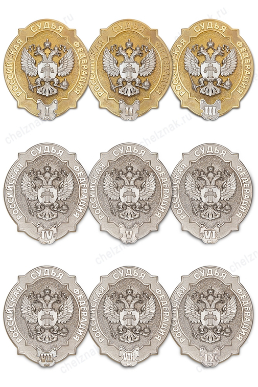 Знак квалификационного класса судей (Люкс)