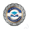 Знак «Вузовский» с центральной вставкой (под серебро) В006.2