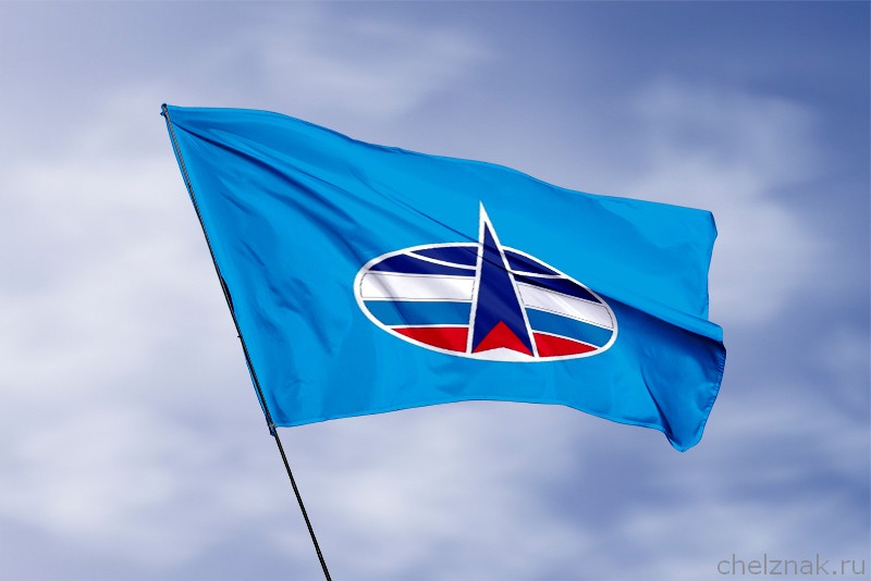 3D фото награды Флаг Войск воздушно-космической обороны (ВКО)