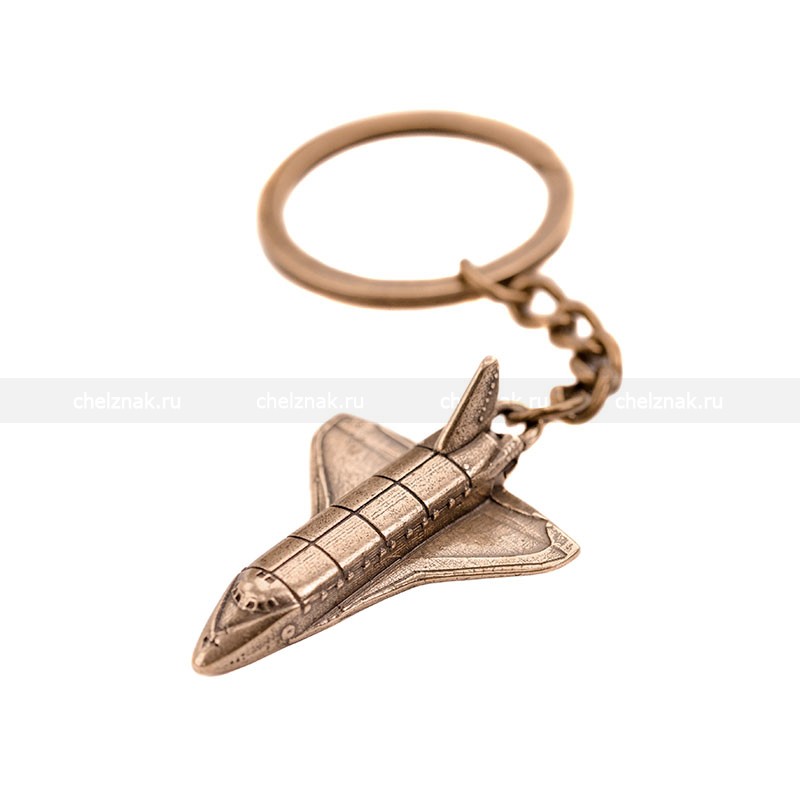 Реверс награды Брелок Космический корабль Буран, масштабная модель 1:885