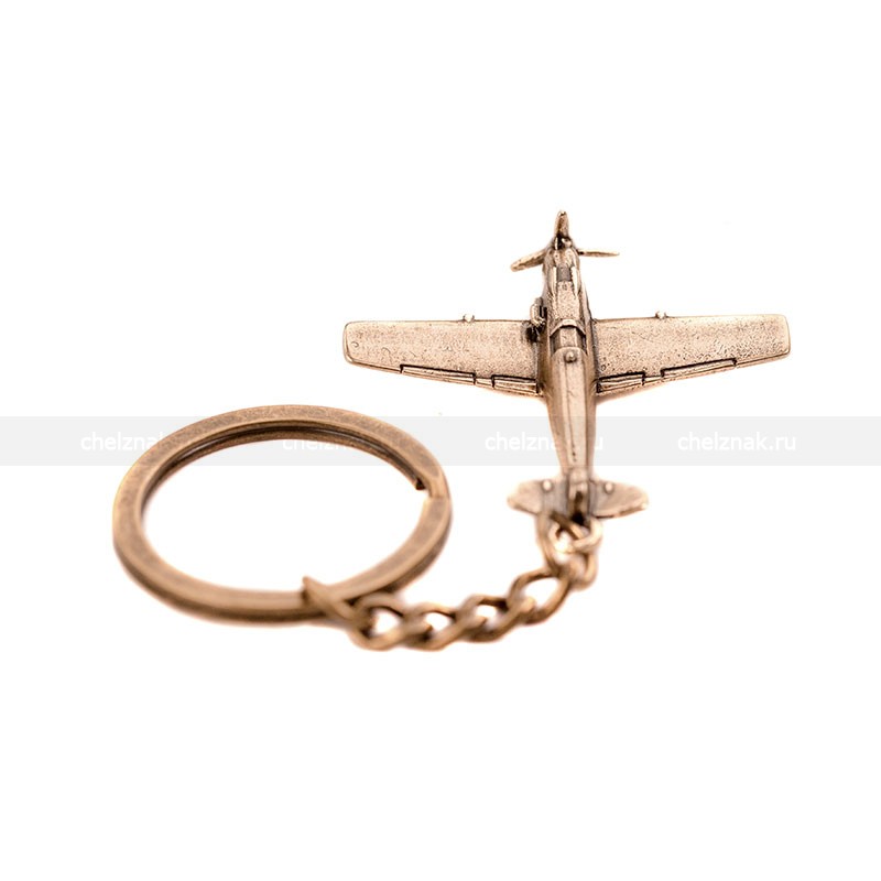 Реверс награды Брелок с самолётом Истребитель Messerschmitt Bf.109, масштабная модель 1:250