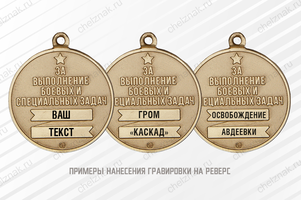 Медаль «Подразделения БПЛА. За выполнение боевых и специальных задач» с бланком удостоверения, дополнительное фото 1