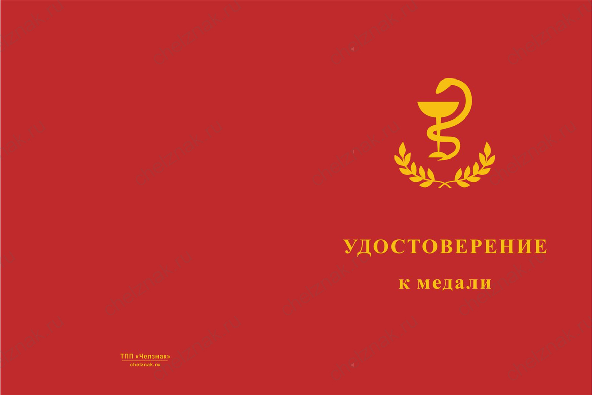 Бланк лицевая сторона Медаль «За спасение на СВО» с бланком удостоверения