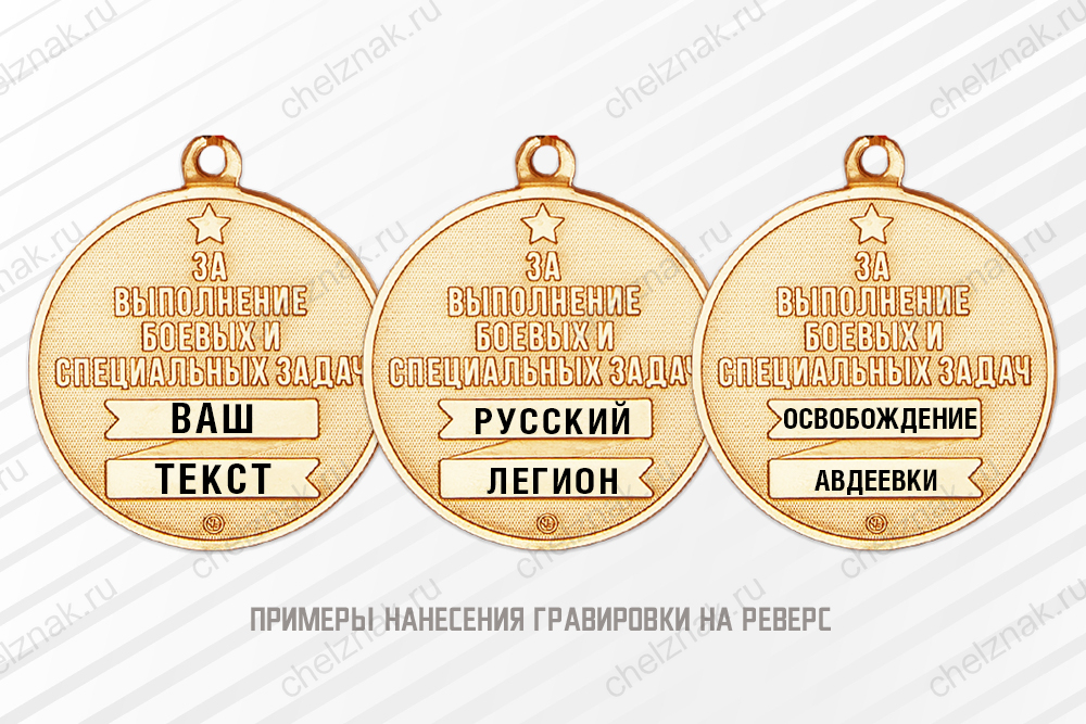 Медаль «Добровольческий отряд "БАРС"» с бланком удостоверения, дополнительное фото 2