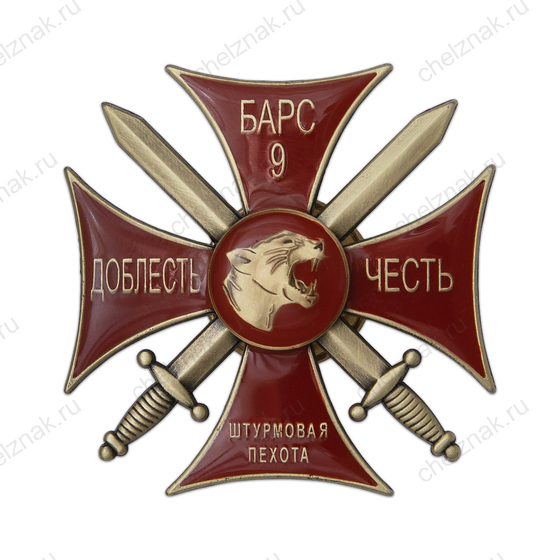 Памятный знак «Барс - 9. Штурмовая пехота»