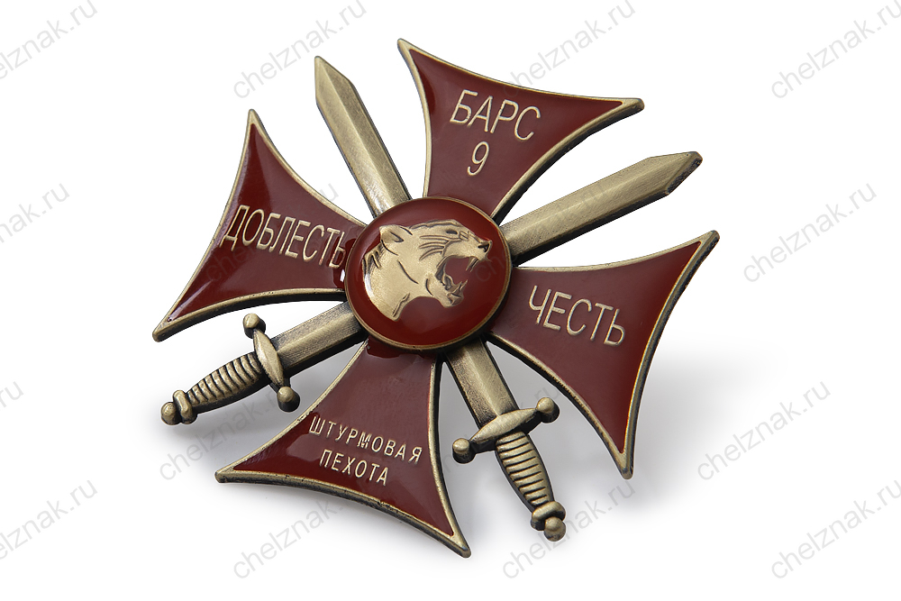 3D фото награды Памятный знак «Барс - 9. Штурмовая пехота»