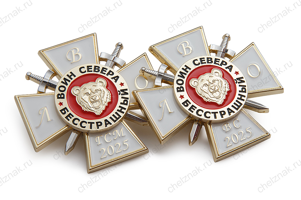 3D фото награды Знак ЛВО «Воин севера» (ГСМ 2025)