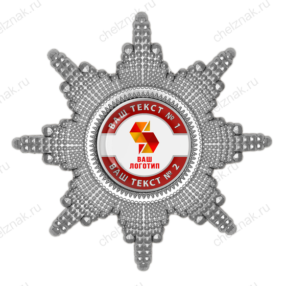 Лицевая сторона награды Орден «Корпоративный» цвет серебро люкс