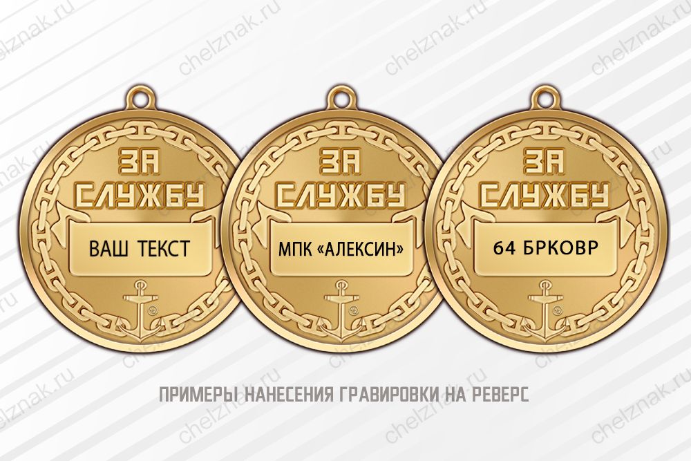 Медаль «За службу на Балтийском флоте ВМФ РФ» с бланком удостоверения, дополнительное фото 1