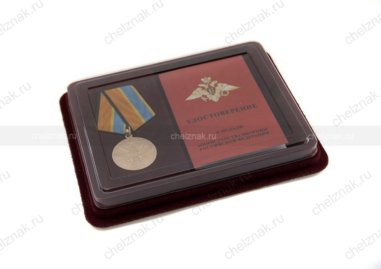 Наградной комплект к медали «100 лет ВВС» с бланком удостоверения