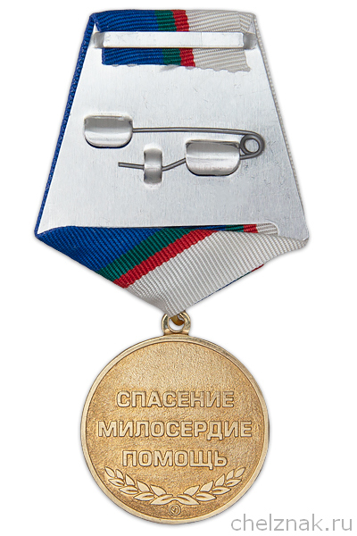 Реверс награды Медаль «За самоотверженную борьбу с коронавирусом» с бланком удостоверения