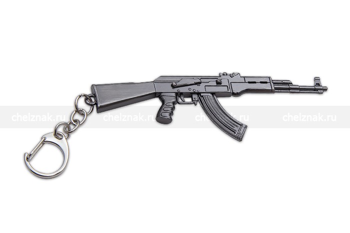 Реверс награды Металлический брелок с подвеской «АК-74» 115 мм
