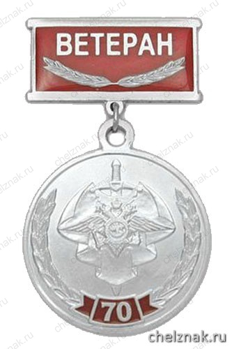 Медаль «70 лет ОПП МВД России 1938-2008» (на планке - Ветеран, смола)