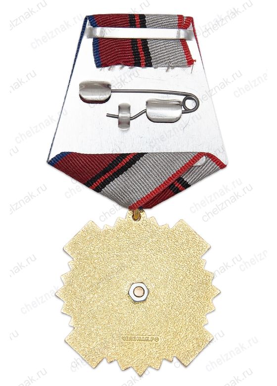 Реверс награды Знак на колодке «65 лет Подразделениям особого риска ВМФ» с бланком удостоверения