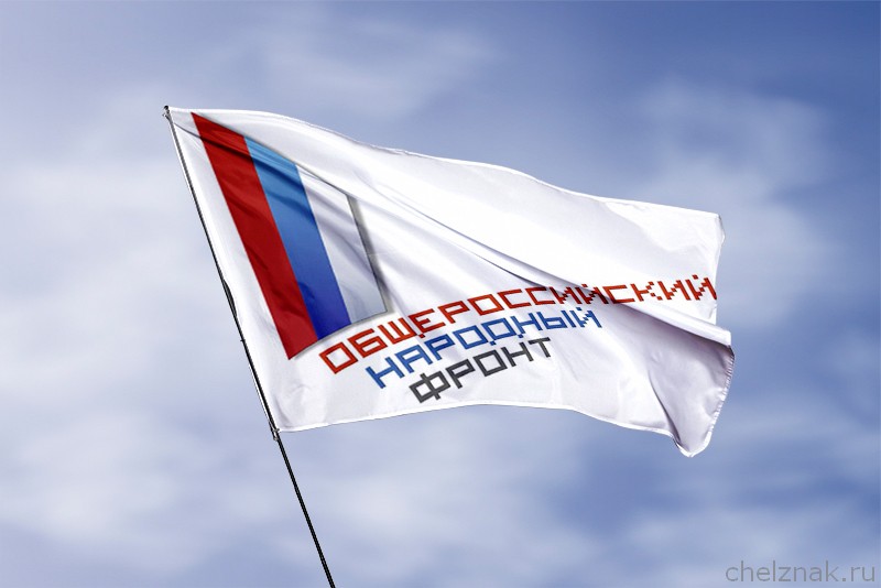 3D фото награды Флаг ОНФ Общероссийского народного фронта