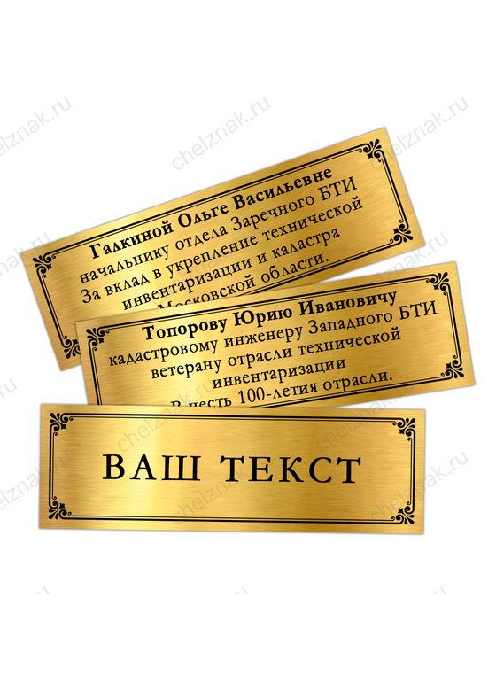 Панно наградное «100 лет системе технической инвентаризации России (БТИ)», дополнительное фото 1