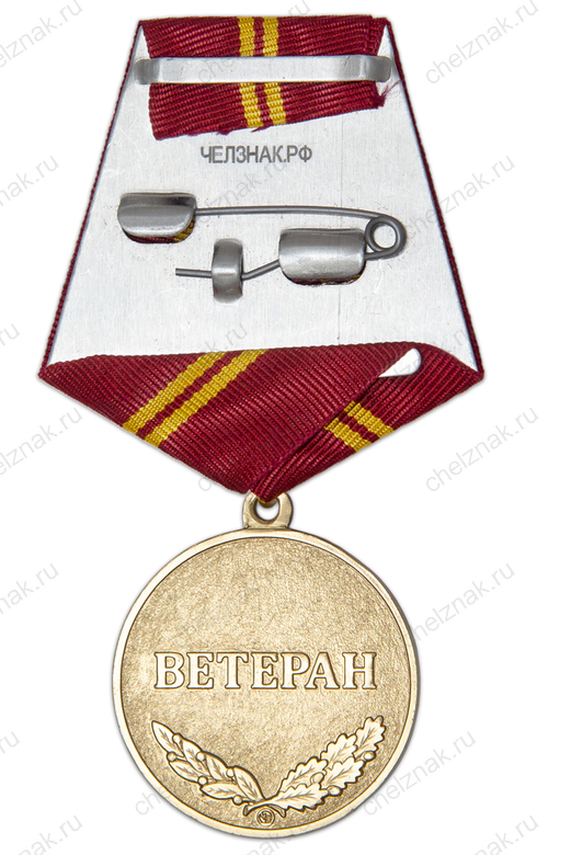Реверс награды Медаль «Ветеран комсомольского движения» с бланком удостоверения