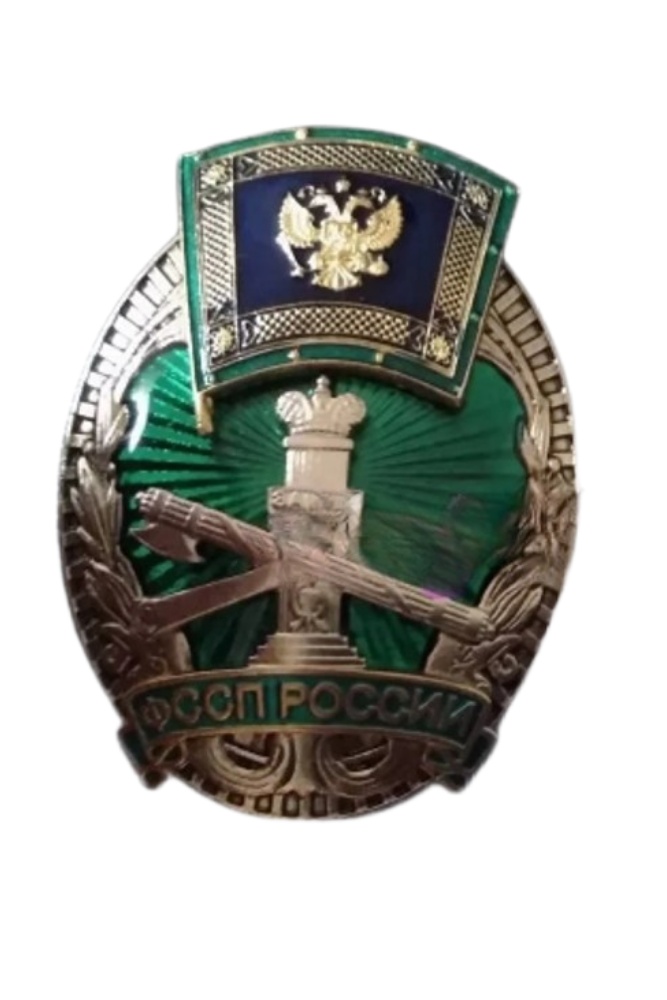 Нагрудный знак ФССП РФ «За безупречную службу»