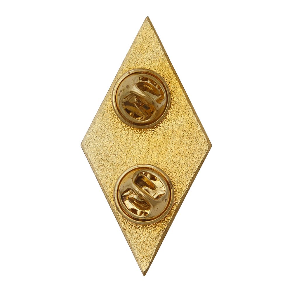 Реверс награды Академический нагрудный знак (ромб) «Об окончании юридического ВУЗа» (2 пуссеты)