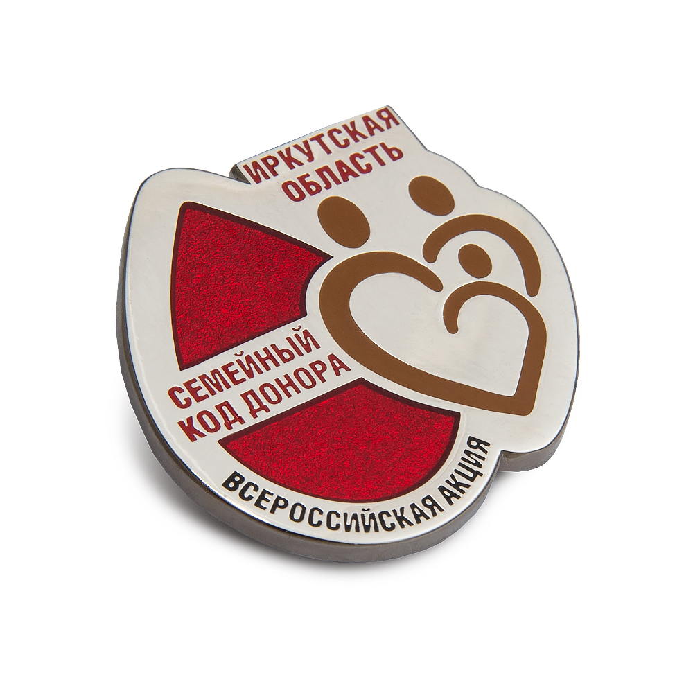 Знак «Семейный код донора. Иркутская область»