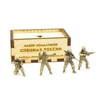 Удостоверение к награде Набор солдатиков "Спецназ России" 4шт., масштабная модель 1:35