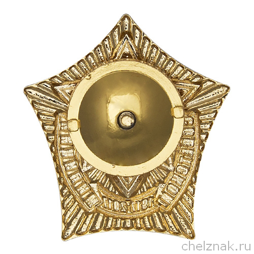 Реверс награды Знак «100 лет советской милиции»