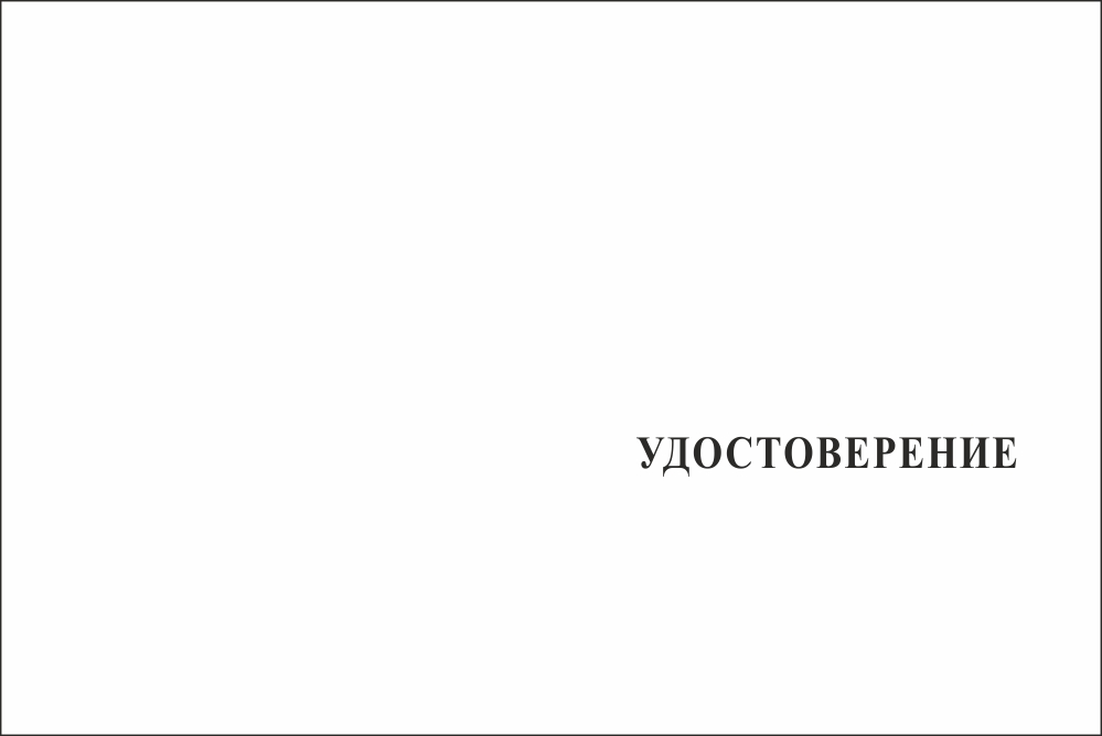 Бланк лицевая сторона Медаль «За заслуги в военно-патриотическом воспитании» с бланком удостоверения