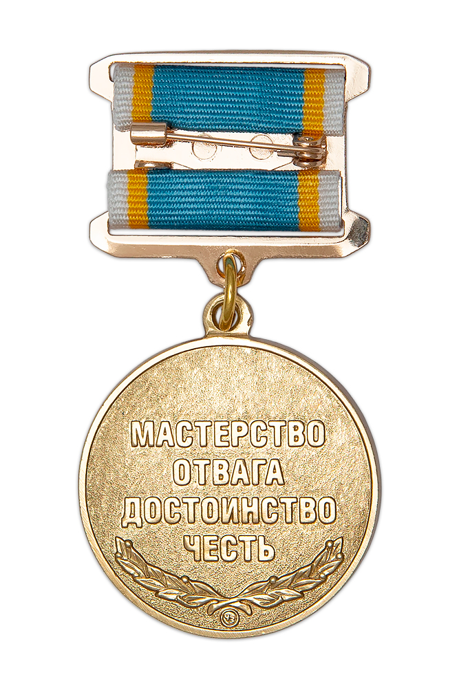 Реверс награды Медаль «Воздушный флот России» с бланком удостоверения