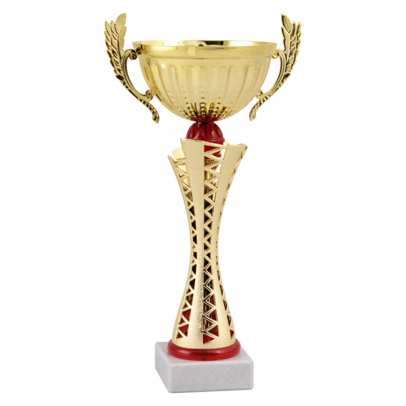 Кубок с ручками №127457, золото/красный