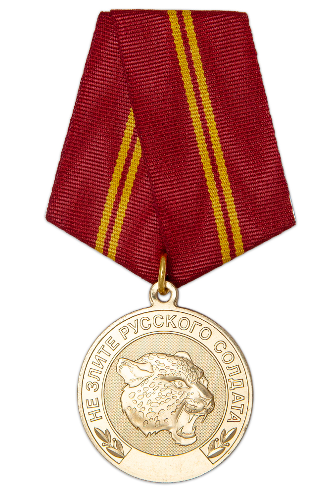 Медаль «Добровольческий отряд "БАРС"» с бланком удостоверения