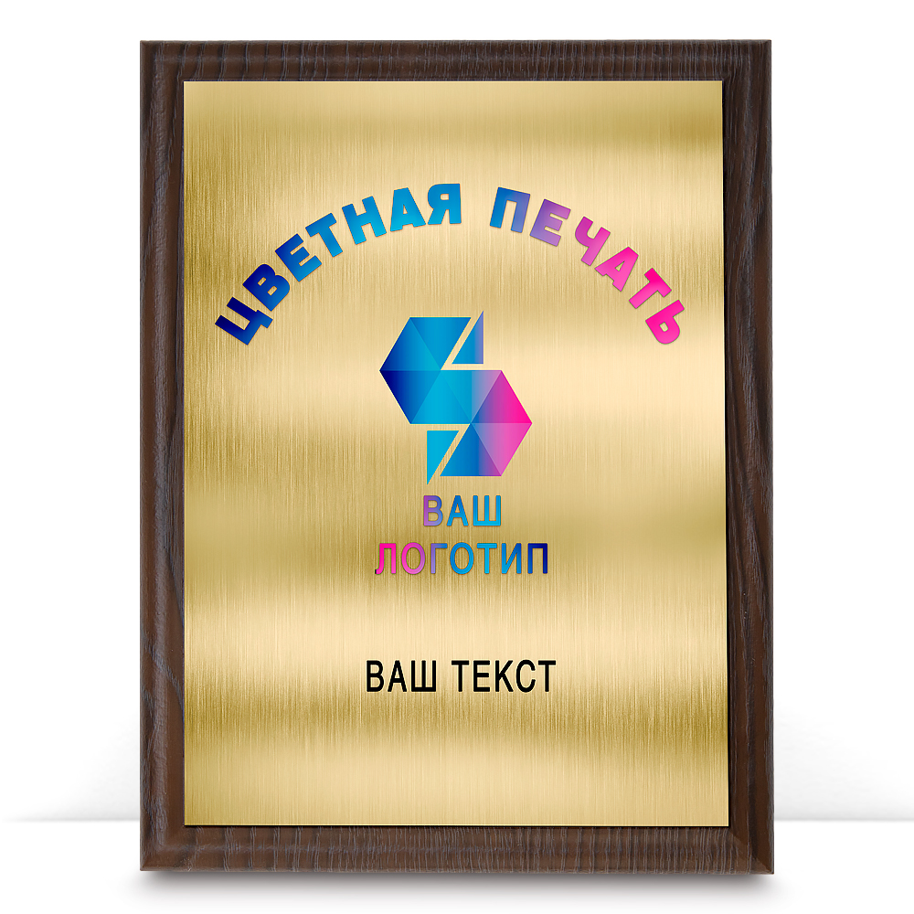 Лицевая сторона награды Наградная плакетка (прямоугольная)