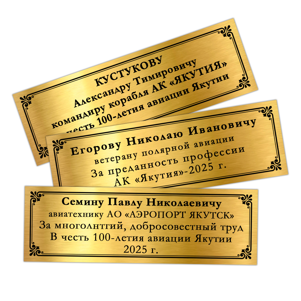 Наградное панно «100 лет авиации Якутии», дополнительное фото 1