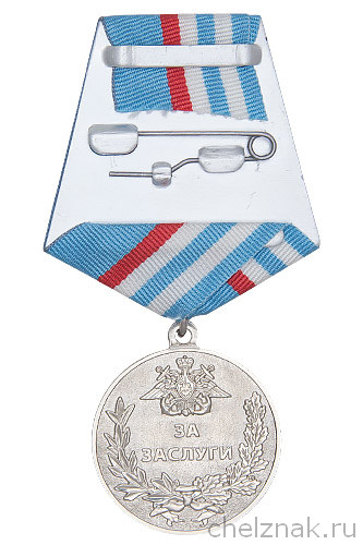 Реверс награды Медаль «Адмирал Завойко» с бланком удостоверения
