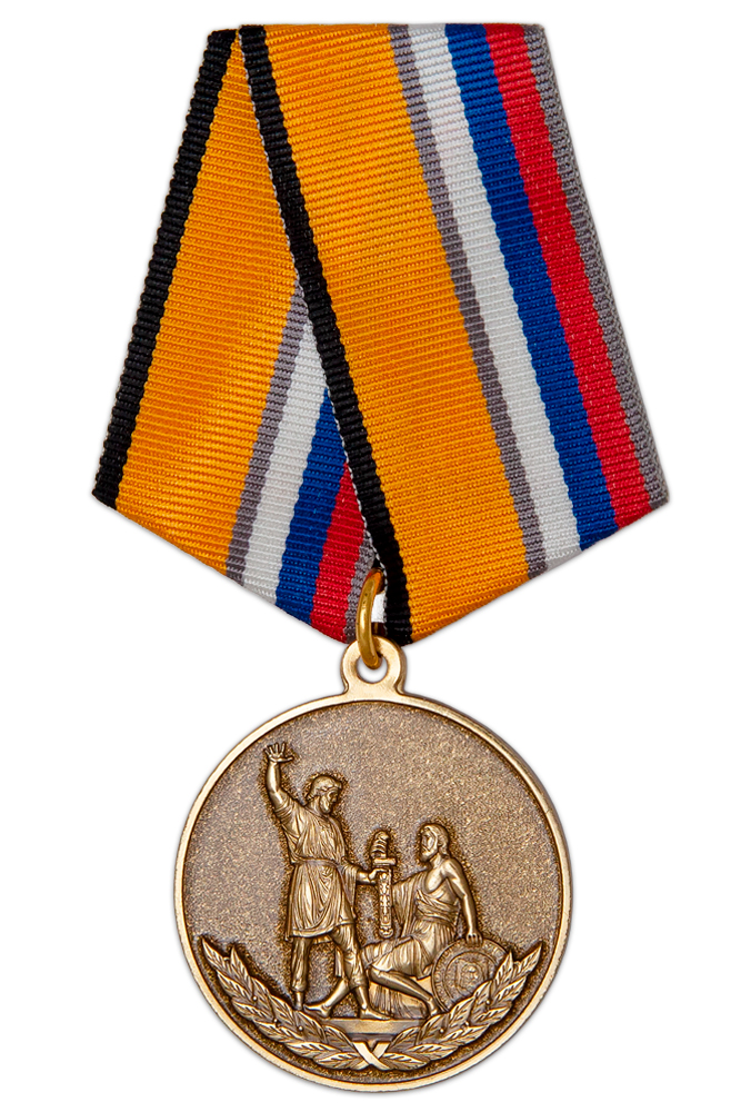 Медаль МО РФ «Воин-Доброволец» с бланком удостоверения