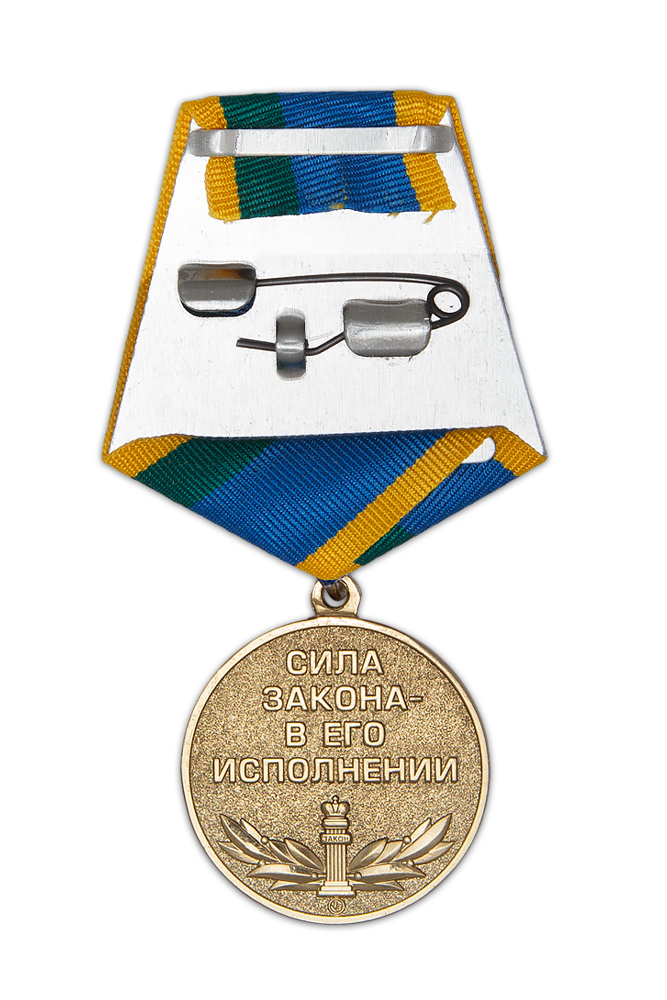 Реверс награды Медаль «65 лет ФКУ ИК-3 УФСИН России по ЯНАО» с бланком удостоверения