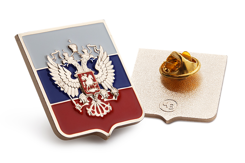 3D фото награды Знак «Герб и флаг России»