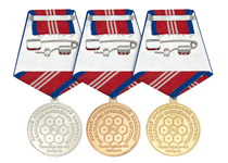 Удостоверение к награде Медаль «70 лет ПО "Маяк"» (подвеска томпак, латунь,d 34 мм)