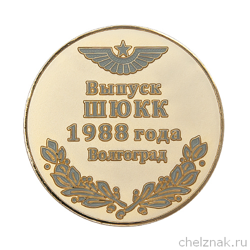 Реверс награды Памятная медаль «30 лет выпуска - школа юных коcмонавтов-Качинцев (ШЮКК)»